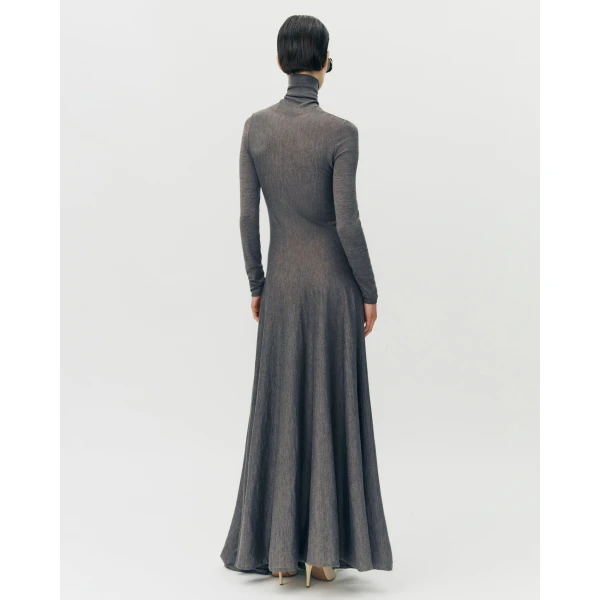 Adam Lippes Naomi Dress Knit in Fine Cashmere, Mink