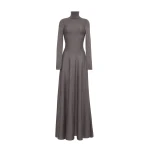 Adam Lippes Naomi Dress Knit in Fine Cashmere, Mink | Maxi Dresses | Luxury Shoes 