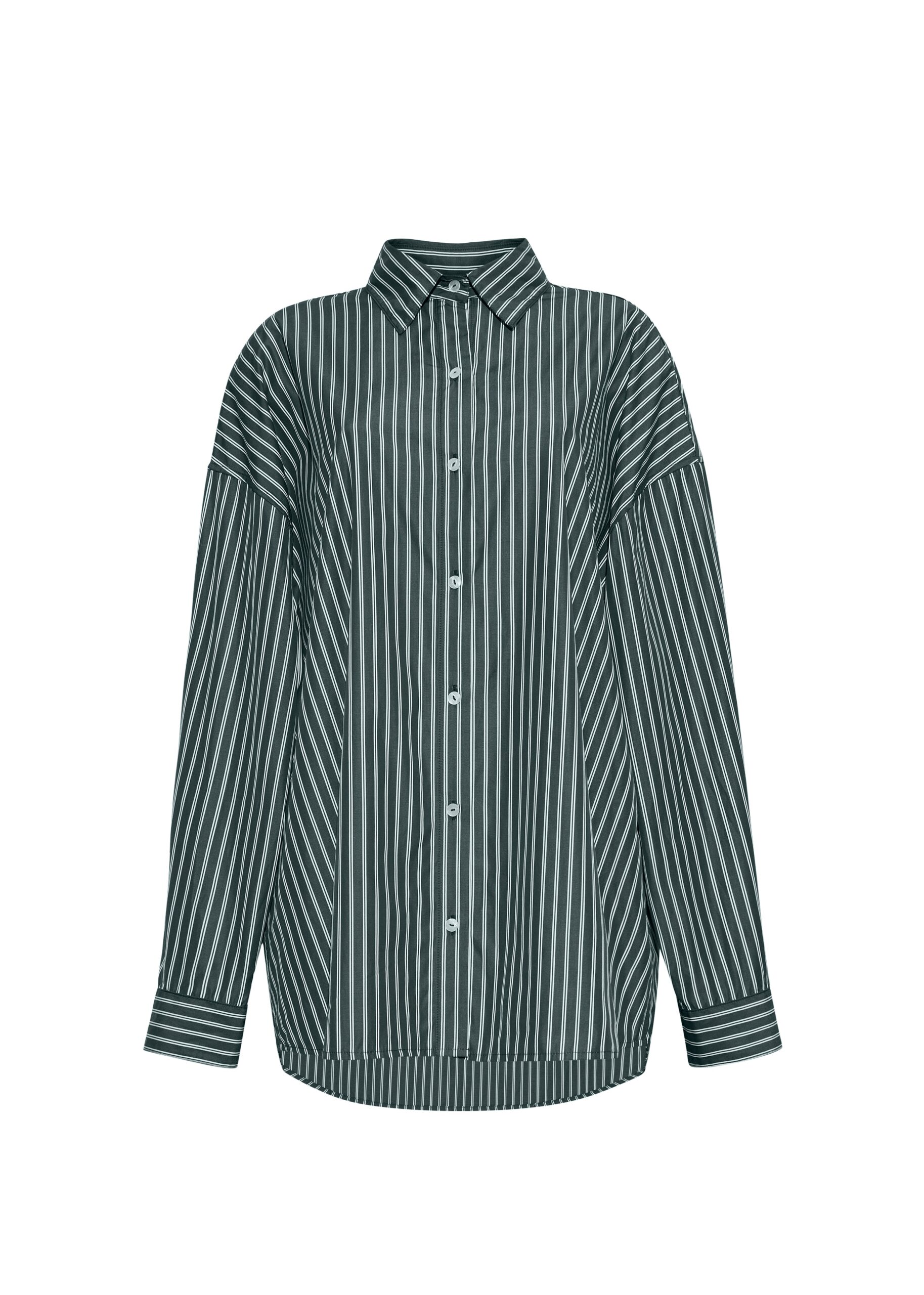 Adam Lippes Perrine Shirt in Stripe Shirting, Hunter Green White Adam Lippes Perrine Shirt in Stripe Shirting, Hunter Green White | Shirts | Luxury Shoes
