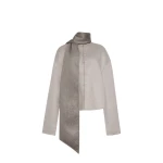Adam Lippes Rhodes Jacket in Double-Face Cashmere, Mink Grey | Jackets | Luxury Shoes 
