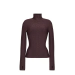 Adam Lippes Sarita Top in Viscose Python, Espresso | Sweaters | Luxury Shoes 