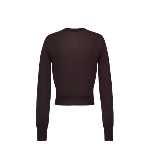 Adam Lippes Worth Cardigan in Fine Cashmere, Espresso