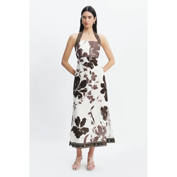 Aje Addie Maxi Dress in Sierra Print | Maxi Dresses | Luxury Shoes 