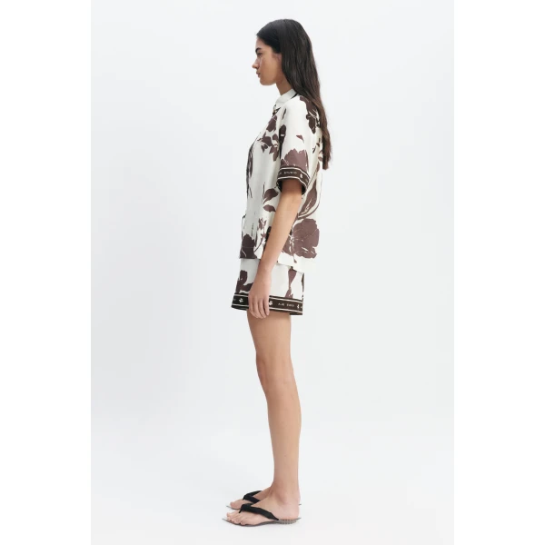 Aje Addie Shirt in Sierra Print | Shirts | Luxury Shoes 