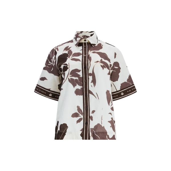 Aje Addie Shirt in Sierra Print | Shirts | Luxury Shoes 
