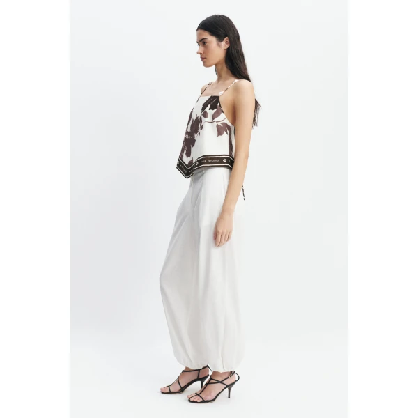 Aje Addie Tie Back Top in Sierra Print | Tops | Luxury Shoes 
