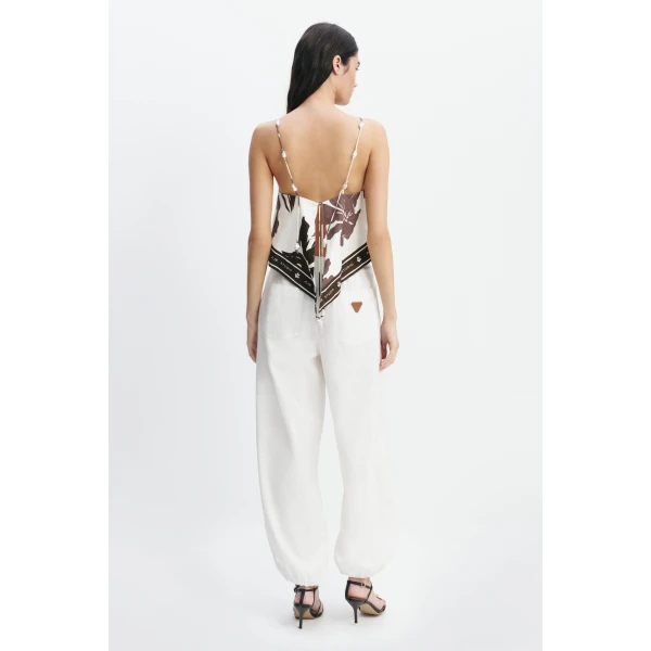 Aje Addie Tie Back Top in Sierra Print | Tops | Luxury Shoes 