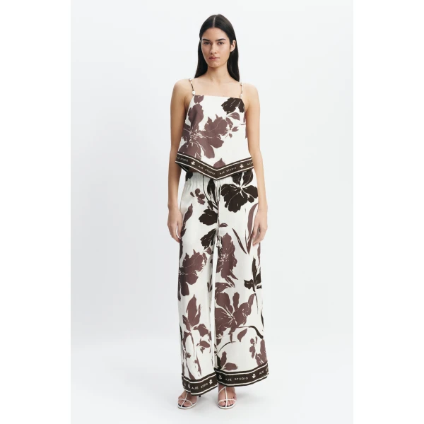 Aje Addie Wide Leg Pant in Sierra Print | Pants | Luxury Shoes 