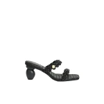 Aje Aestra Plaited Mid Heel in Black | Heels | Luxury Shoes 