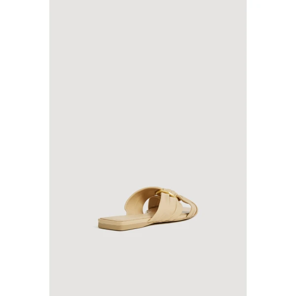 Aje Alina Slide in Beach Beige | Flip Flops & Slides | Luxury Shoes 