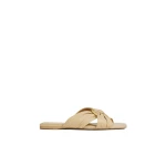 Aje Alina Slide in Beach Beige | Flip Flops & Slides | Luxury Shoes 