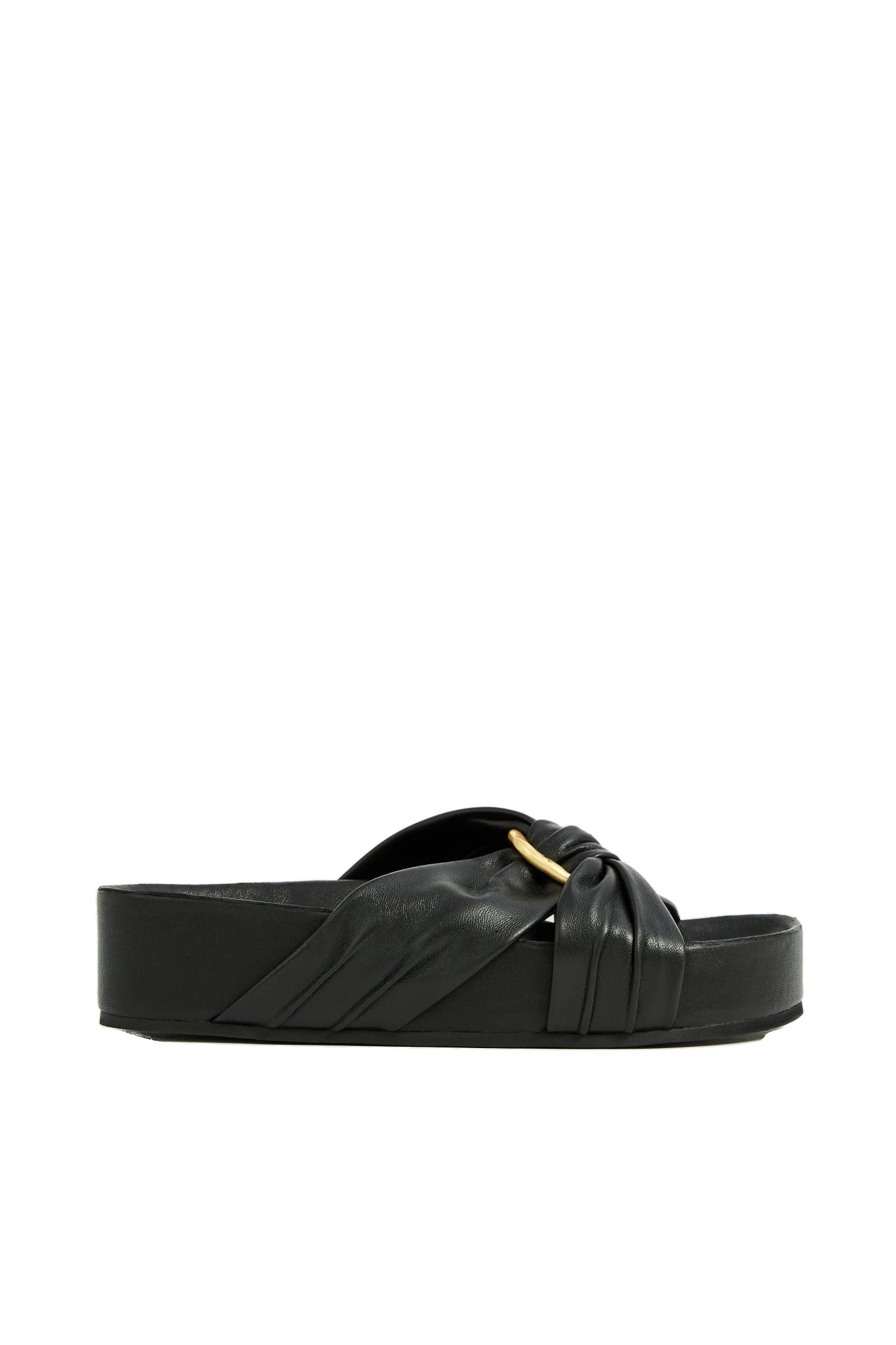 Aje Alina Stacked Slide Black Aje Alina Stacked Slide in Black | Flip Flops & Slides | Luxury Shoes