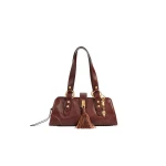 Aje Alive East West Shopper in Dark Tan | Shoulder & Crossbody Bags | Luxury Shoes 