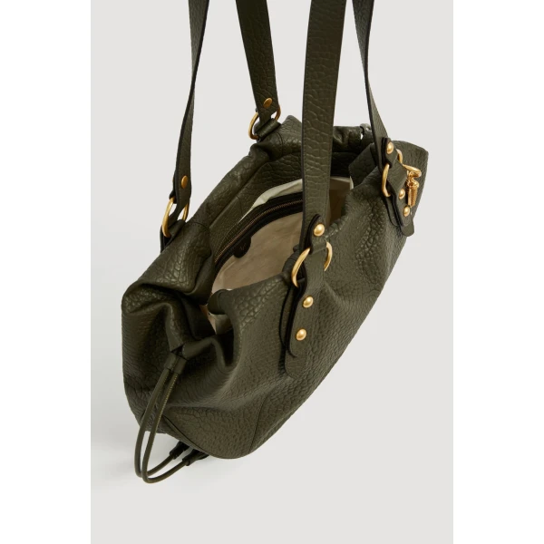 Aje Alive Gathered Shopper in Pine | Shoulder & Crossbody Bags | Luxury Shoes 
