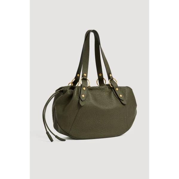 Aje Alive Gathered Shopper in Pine | Shoulder & Crossbody Bags | Luxury Shoes 
