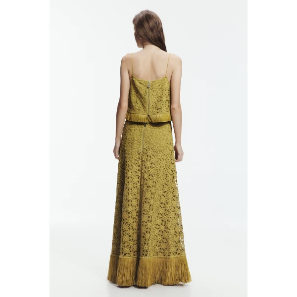 Aje Alora Lace Top in Avocado | Tops | Luxury Shoes 