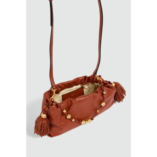 Aje Amber Clutch in Chestnut | Clutch Bags | Luxury Shoes 