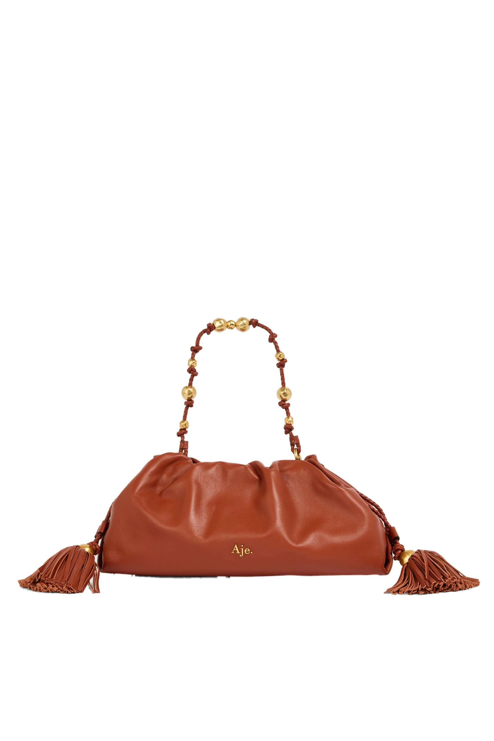 Aje Amber Clutch Chestnut Aje Amber Clutch in Chestnut | Clutch Bags | Luxury Shoes