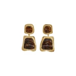 Aje Amelia Drop Earring in Gold/Bronze | Earrings | Luxury Shoes 