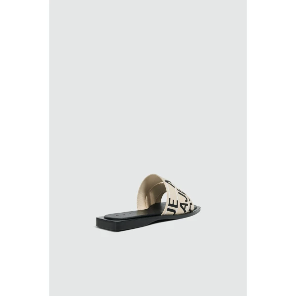 Aje Anais Slide in Black/Natural | Flip Flops & Slides | Luxury Shoes 