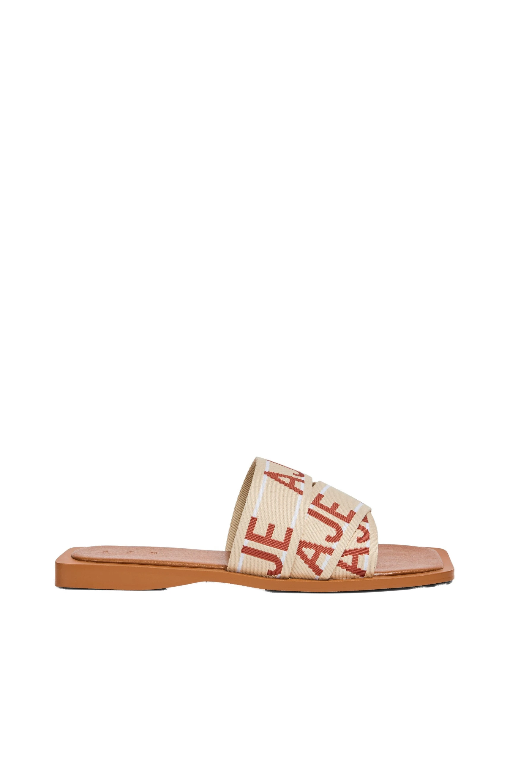 Aje Anais Slide Chestnut/Natural Aje Anais Slide in Chestnut/Natural | Flip Flops & Slides | Luxury Shoes