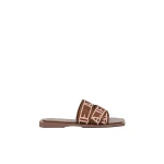 Aje Anais Slide in Chocolate | Flip Flops & Slides | Luxury Shoes 
