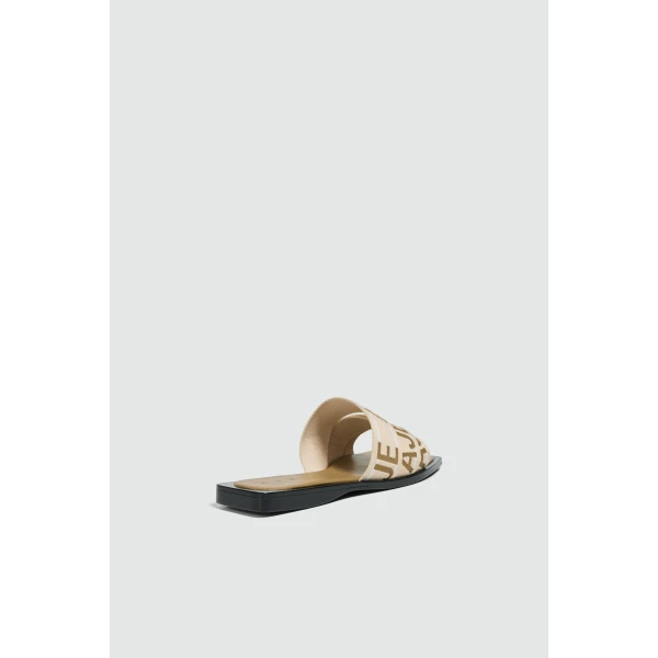 Aje Anais Slide in Olive/Natural | Flip Flops & Slides | Luxury Shoes 