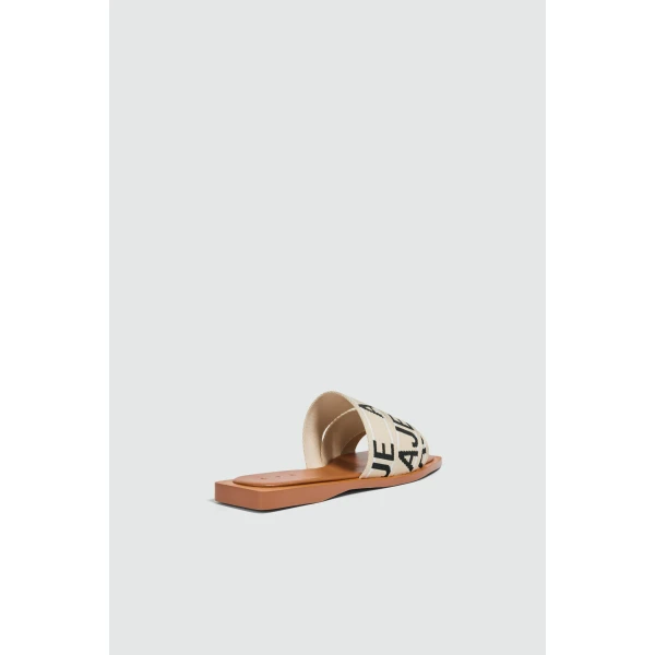 Aje Anais Slide in Tan/Natural | Flip Flops & Slides | Luxury Shoes 