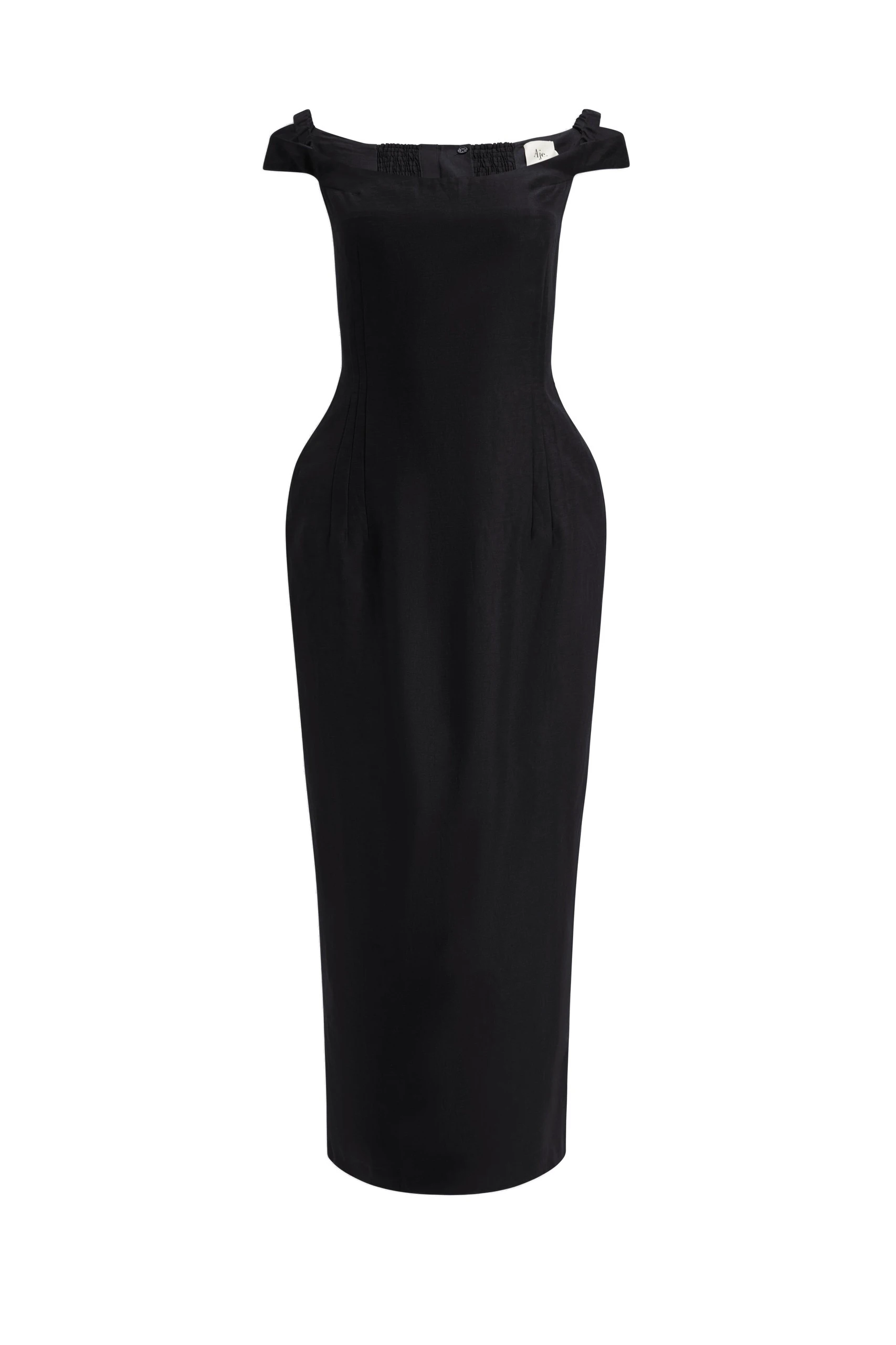Aje Aphrodite Midi Dress Black Aje Aphrodite Midi Dress in Black | Midi Dresses | Luxury Shoes