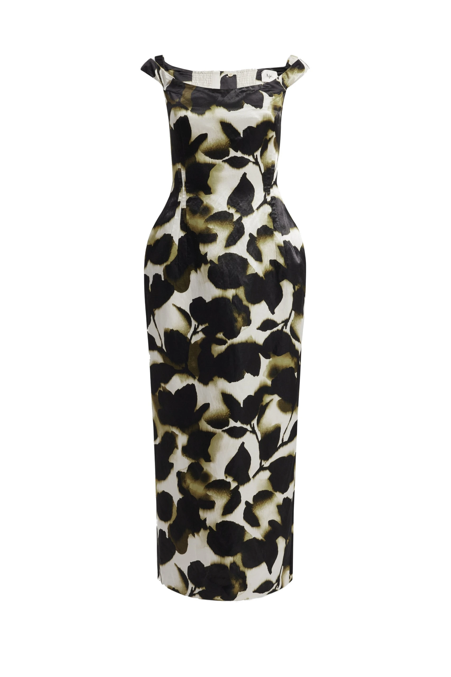 Aje Aphrodite Midi Dress Ink Folia Aje Aphrodite Midi Dress in Ink Folia | Midi Dresses | Luxury Shoes