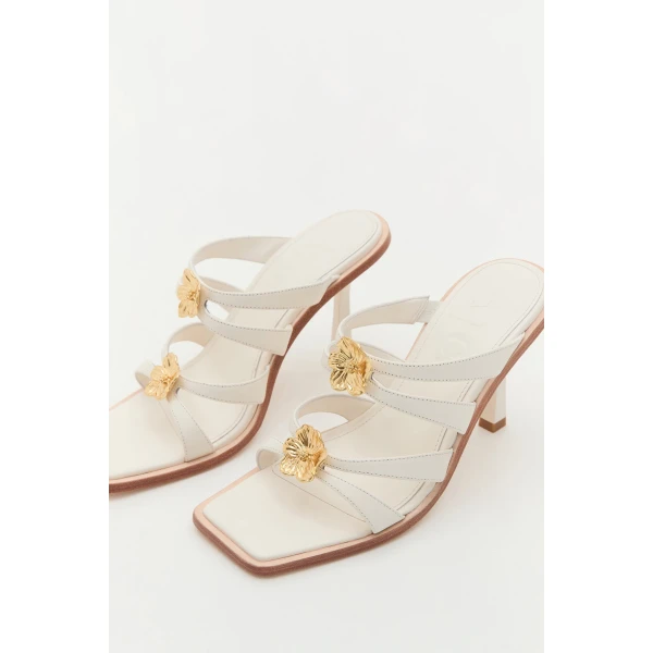 Aje Aventura Heel in Ivory | Heels | Luxury Shoes 