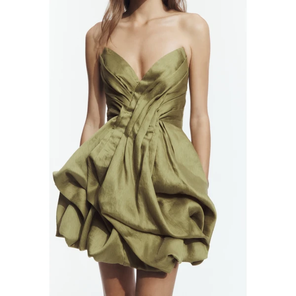 Aje Bellara Mini Dress in Avocado | Mini Dresses | Luxury Shoes 