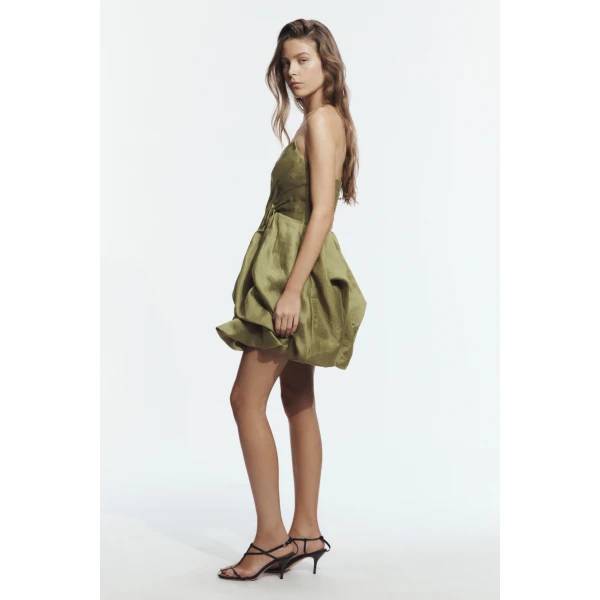 Aje Bellara Mini Dress in Avocado | Mini Dresses | Luxury Shoes 