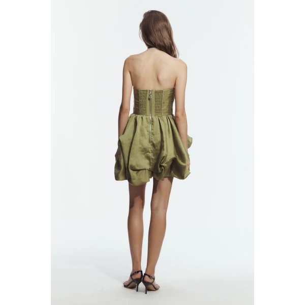 Aje Bellara Mini Dress in Avocado | Mini Dresses | Luxury Shoes 