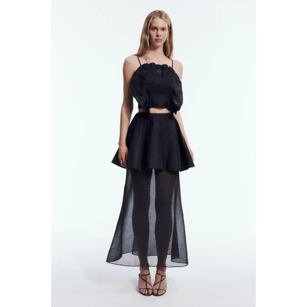 Aje Belluno Top in Black | Tops | Luxury Shoes 