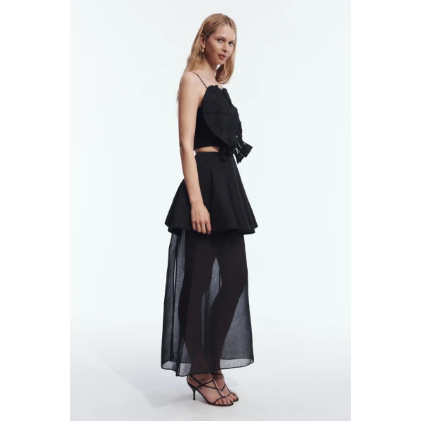 Aje Belluno Top in Black | Tops | Luxury Shoes 
