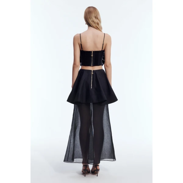 Aje Belluno Top in Black | Tops | Luxury Shoes 