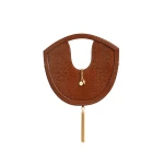 Aje Bijou Croc Emboss Bag in Amber Croc | Shoulder & Crossbody Bags | Luxury Shoes 