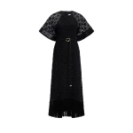 Aje Boheme Lace Midi Dress in Black | Midi Dresses | Luxury Shoes 