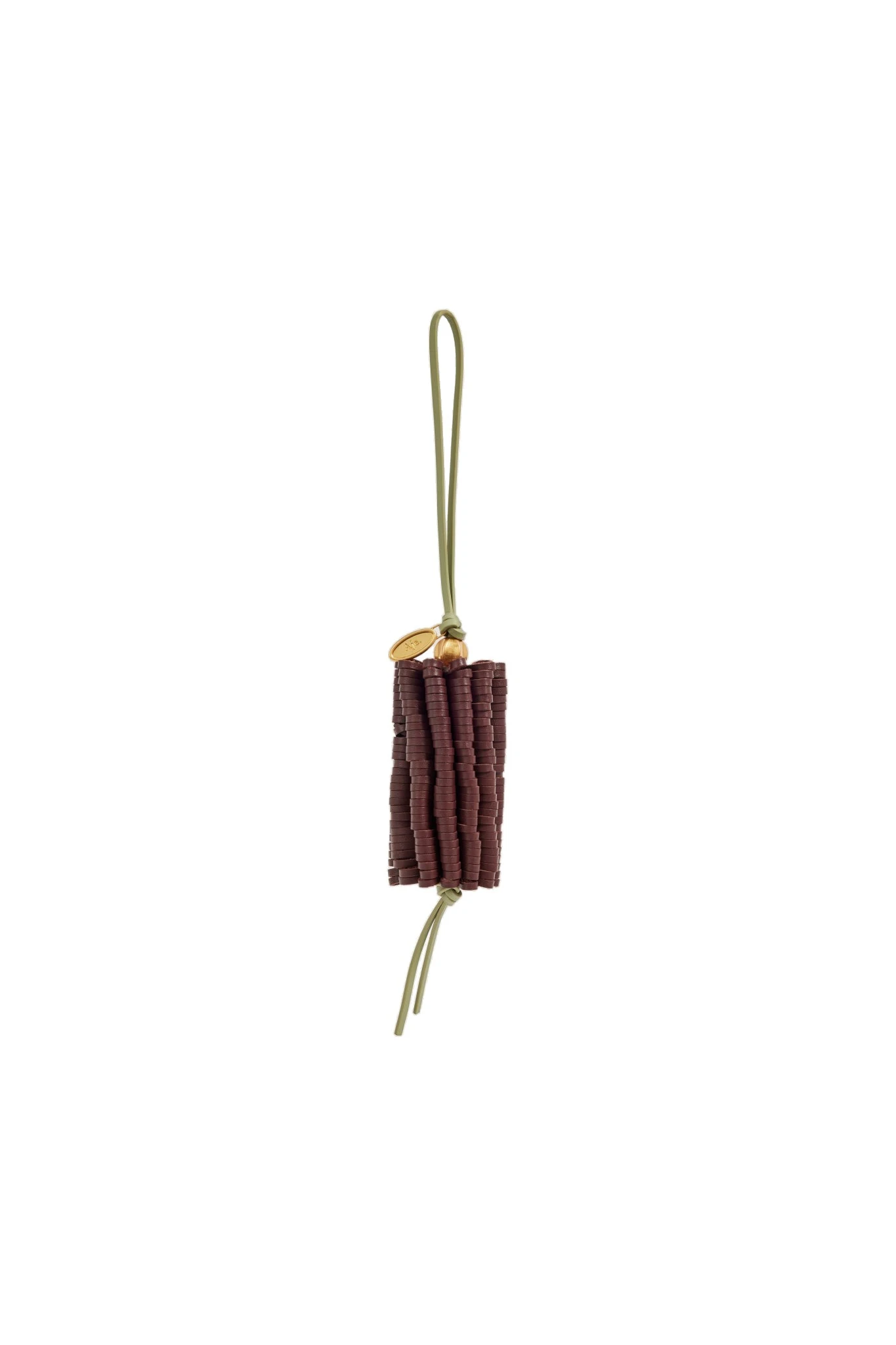 Aje Bottle Brush Charm Sage-Merlot Aje Bottle Brush Charm in Sage-Merlot | Bag charms | Luxury Shoes