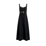Canvas Midi Dress
