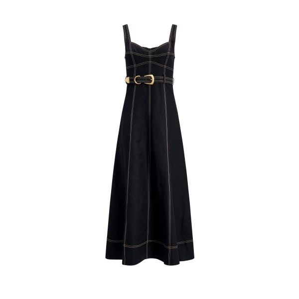 Canvas Midi Dress