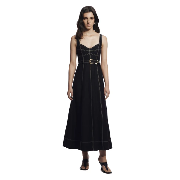 Canvas Midi Dress