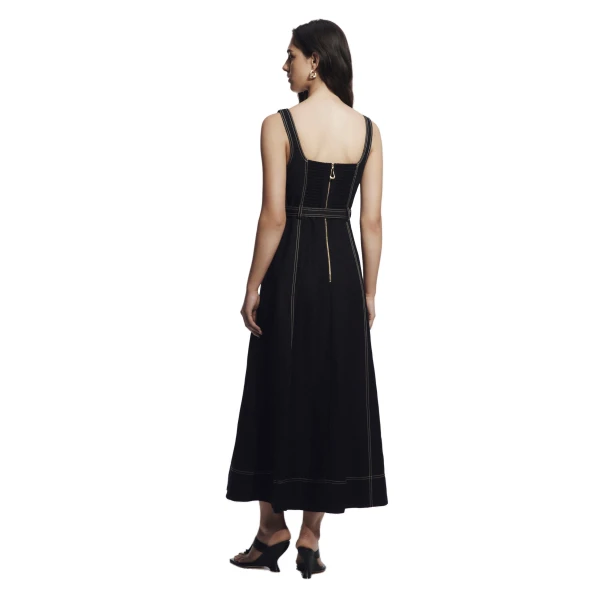 Canvas Midi Dress