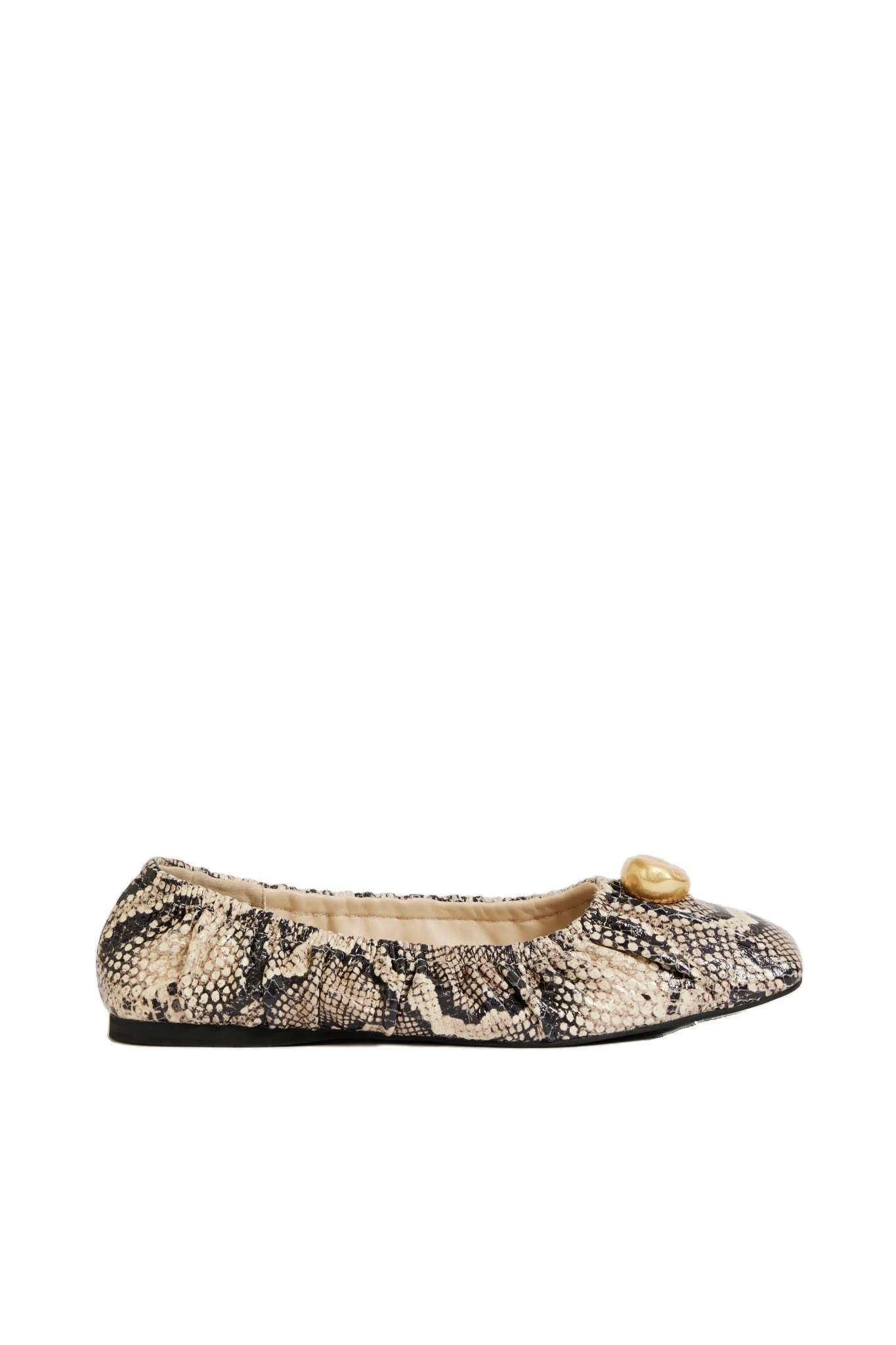 Aje Carmena Ruched Ballet Flat Python Aje Carmena Ruched Ballet Flat in Python | Flats | Luxury Shoes