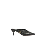 Aje Carmena Ruched Mule Heel in Black | Heels | Luxury Shoes 