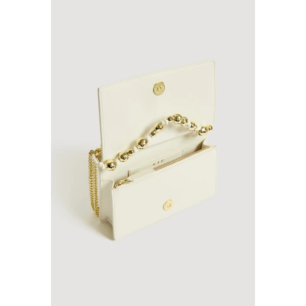 Aje Cece Clutch in Ivory | Clutch Bags | Luxury Shoes 