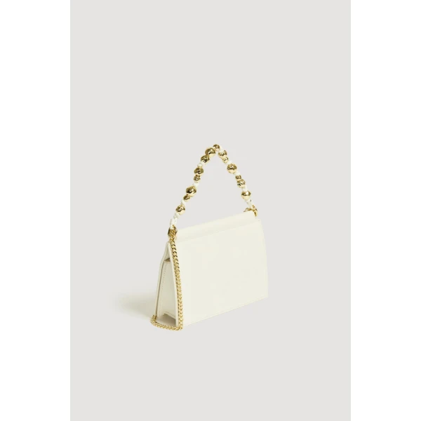 Aje Cece Clutch in Ivory | Clutch Bags | Luxury Shoes 