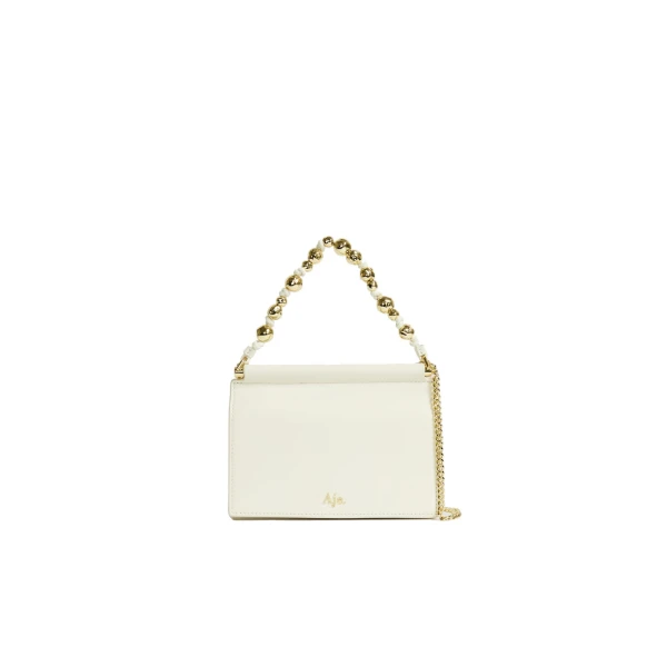Aje Cece Clutch in Ivory | Clutch Bags | Luxury Shoes 