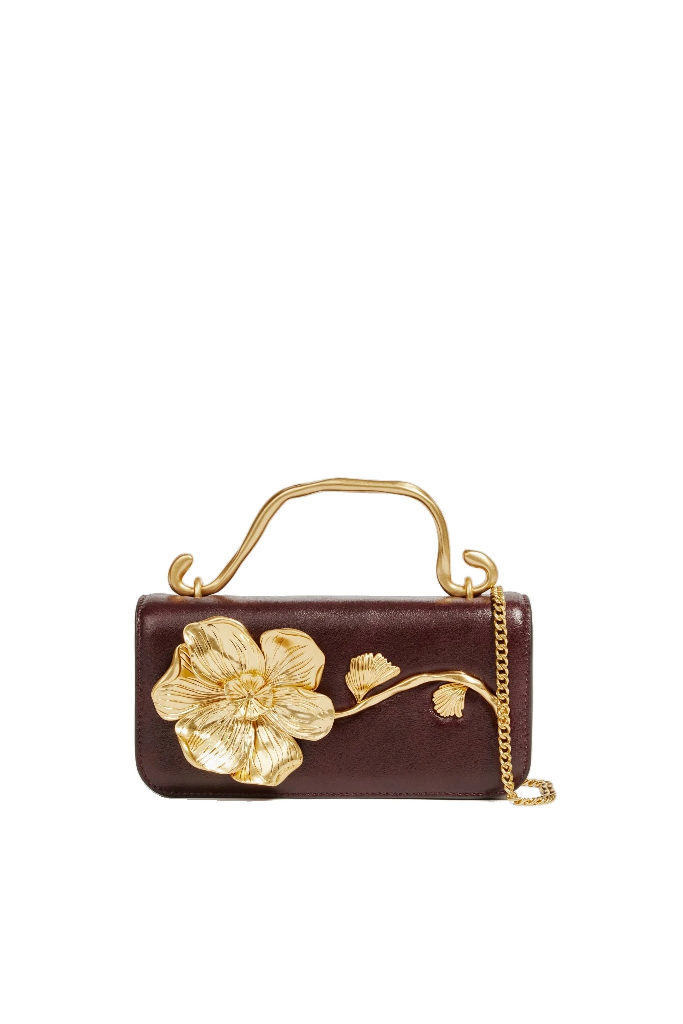 Aje Celeste Flower Clutch Merlot Aje Celeste Flower Clutch in Merlot | Clutch Bags | Luxury Shoes